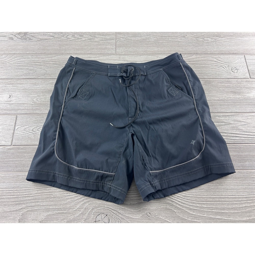 Specialized Mens Cycling Mountain Bike Shorts Dark Gray Size Medium Drawstring